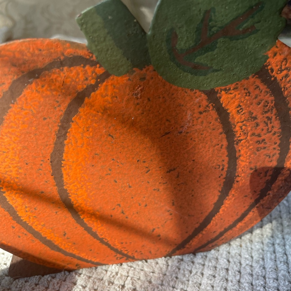 Napkin Holder Rustic Orange Pumpkin Decor